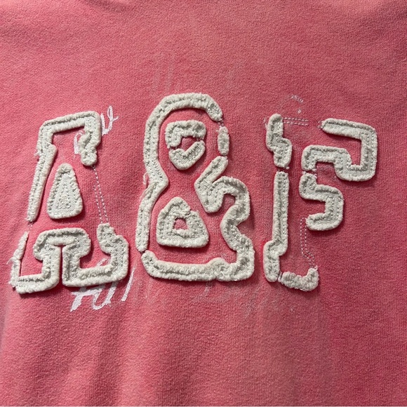 Peach/pink Abercrombie & Fitch hoodie size S - Picture 4 of 9
